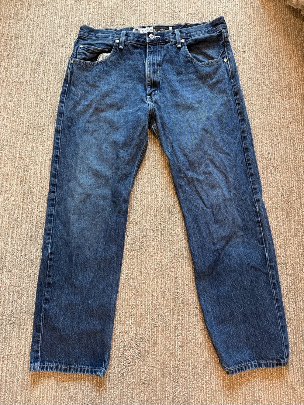 Levi’s SilverTab Straight Leg Jeans Men’s W38 L32 Vintage Dark Wash Baggy Denim